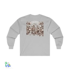 Cotton Long Sleeve Tee - Classic Fit Crew Neck Shirt With Durable Taped Shoulders - Just Chilling Inc.