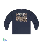 Cotton Long Sleeve Tee - Classic Fit Crew Neck Shirt With Durable Taped Shoulders - Just Chilling Inc.