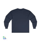 Cotton Long Sleeve Tee - Classic Fit Crew Neck Shirt With Durable Taped Shoulders - Just Chilling Inc.