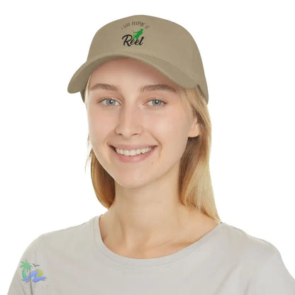 Unisex Distressed Cap I Like Keeping it reel - Hats