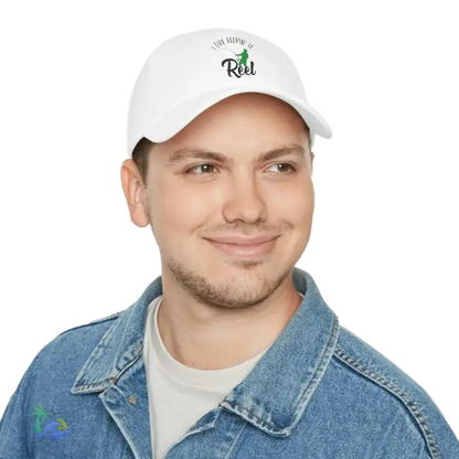 Unisex Distressed Cap I Like Keeping it reel - Just Chilling Inc.Just Chilling Inc.