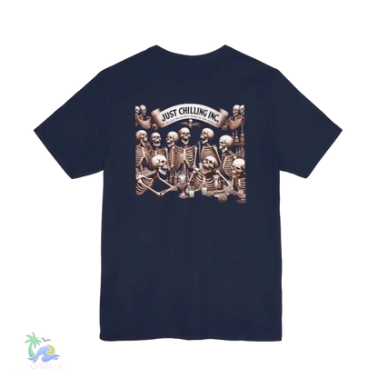 Unisex Jersey Short Sleeve Tee- drunken skeleton tshirt - T-Shirt