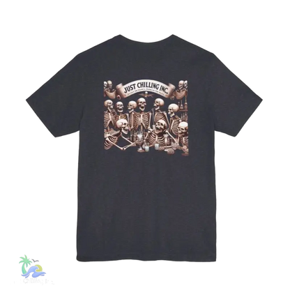 Unisex Jersey Short Sleeve Tee- drunken skeleton tshirt - T-Shirt