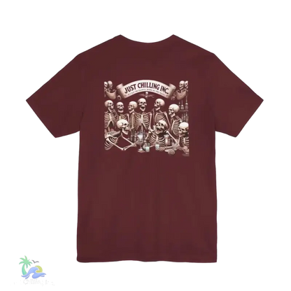 Unisex Jersey Short Sleeve Tee- drunken skeleton tshirt - T-Shirt