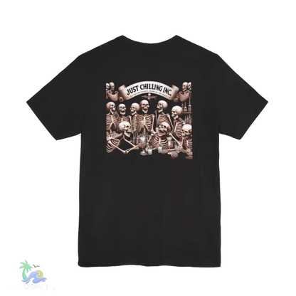 Unisex Jersey Short Sleeve Tee- drunken skeleton tshirt - T-Shirt