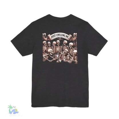 Unisex Jersey Short Sleeve Tee- drunken skeleton tshirt - T-Shirt
