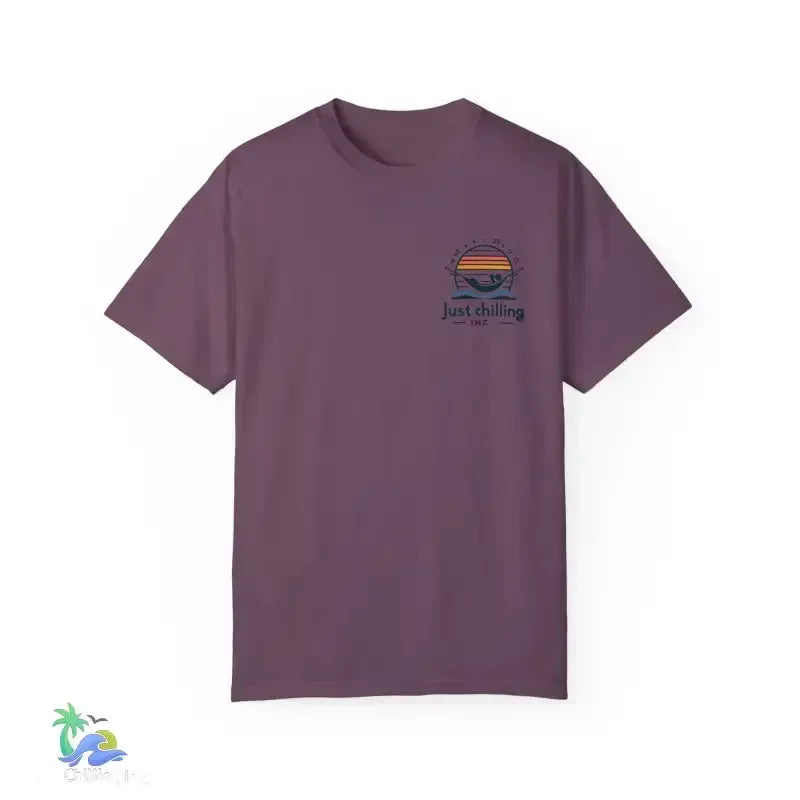 Unisex Garment-Dyed T-Shirt – Comfortable Cotton Crew Neck, Relaxed Fit Tee - Just Chilling Inc.