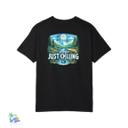 Unisex Garment-Dyed T-Shirt – Comfortable Cotton Crew Neck, Relaxed Fit Tee - Just Chilling Inc.