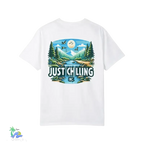 Unisex Garment-Dyed T-Shirt – Comfortable Cotton Crew Neck, Relaxed Fit Tee - Just Chilling Inc.