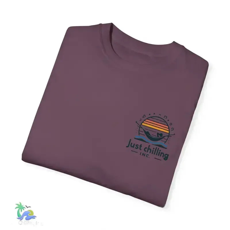 Unisex Garment-Dyed T-Shirt – Comfortable Cotton Crew Neck, Relaxed Fit Tee - Just Chilling Inc.