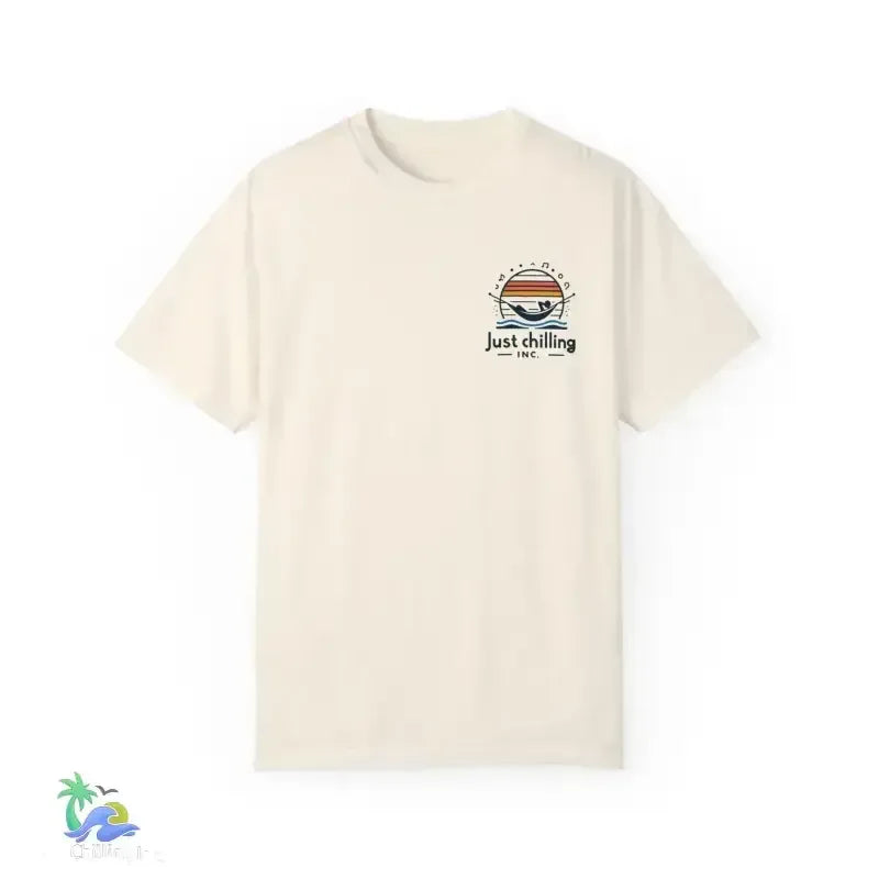 Unisex Garment-Dyed T-Shirt – Comfortable Cotton Crew Neck, Relaxed Fit Tee - Just Chilling Inc.