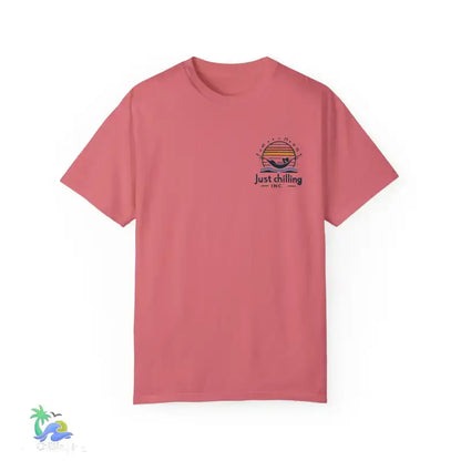 Unisex Garment - Dyed T - shirt Just Chilling at the waterfall - Just Chilling Inc.Just Chilling Inc.