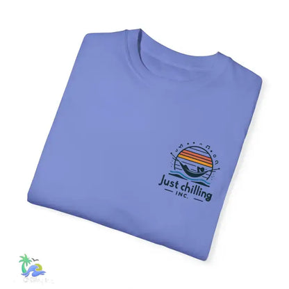 Unisex Garment - Dyed T - shirt Just Chilling at the waterfall - Just Chilling Inc.Just Chilling Inc.
