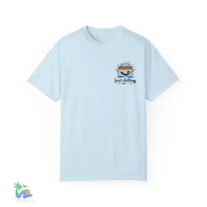 Unisex Garment-Dyed T-Shirt – Comfortable Cotton Crew Neck, Relaxed Fit Tee - Just Chilling Inc.