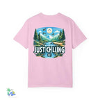 Unisex Garment-Dyed T-Shirt – Comfortable Cotton Crew Neck, Relaxed Fit Tee - Just Chilling Inc.