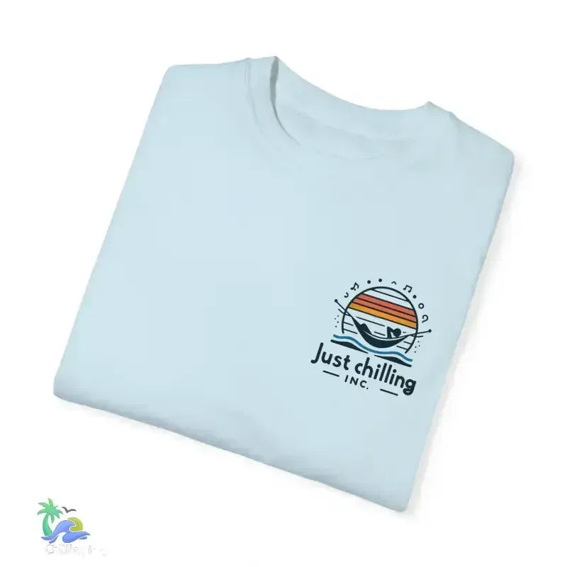 Unisex Garment-Dyed T-Shirt – Comfortable Cotton Crew Neck, Relaxed Fit Tee - Just Chilling Inc.