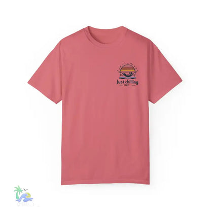 Unisex Garment - Dyed T - shirt Just Chilling at the waterfall - Just Chilling Inc.Just Chilling Inc.