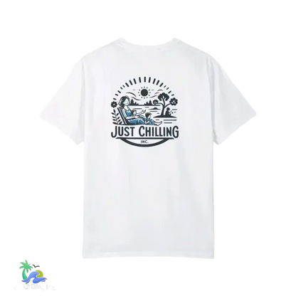 Unisex Garment - Dyed T - shirt just chilling mom shirt - Just Chilling Inc.Just Chilling Inc.