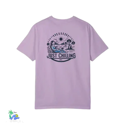 Unisex Garment - Dyed T - shirt just chilling mom shirt - Just Chilling Inc.Just Chilling Inc.
