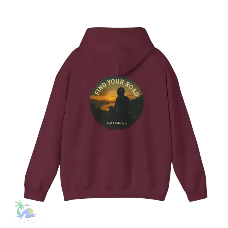 Heavy Blend Hoodie – Unisex Motorcycle Sweatshirt With Kangaroo Pocket & Double Lined Hood - Just Chilling Inc.