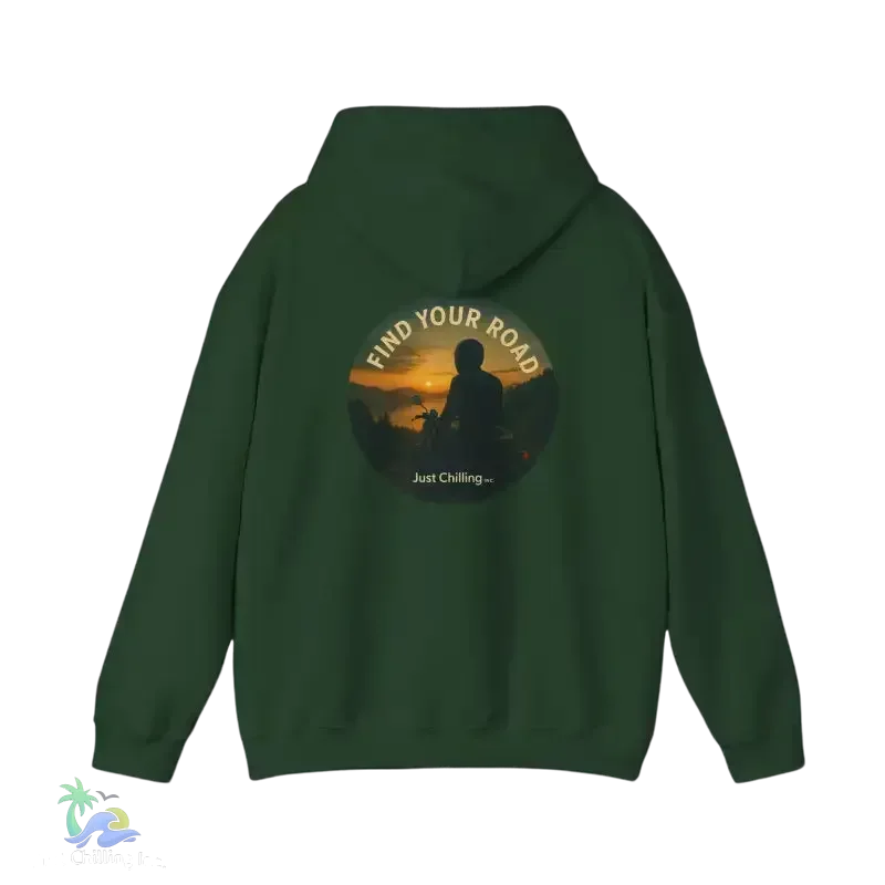 Heavy Blend Hoodie – Unisex Motorcycle Sweatshirt With Kangaroo Pocket & Double Lined Hood - Just Chilling Inc.
