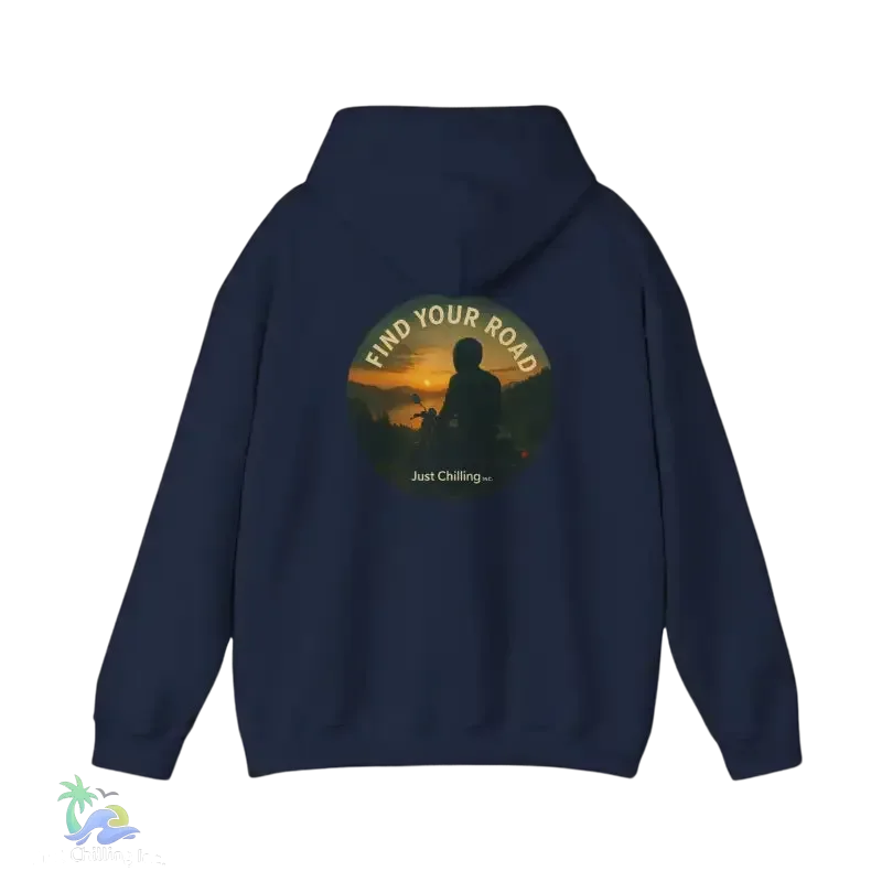 Heavy Blend Hoodie – Unisex Motorcycle Sweatshirt With Kangaroo Pocket & Double Lined Hood - Just Chilling Inc.