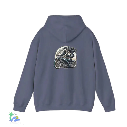 Unisex Heavy Blend™ Hooded Sweatshirt- Love - Heather Navy / S - Hoodie