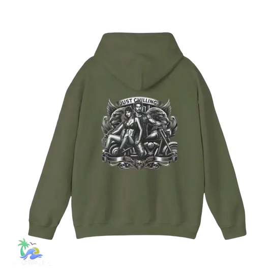 Unisex Heavy Blend™ Hooded Sweatshirt- Love - Military Green / S - Hoodie