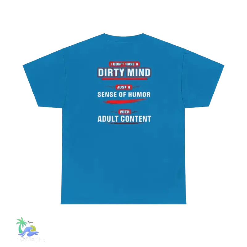 Unisex Heavy Cotton Tee Adult Sense of Humor - Sapphire / S - T-Shirt
