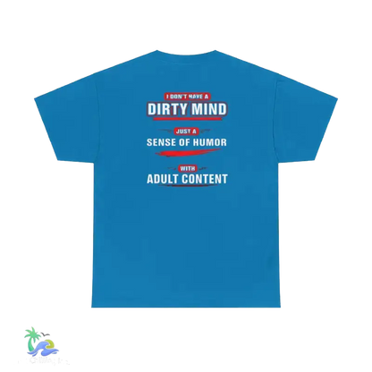 Unisex Heavy Cotton Tee Adult Sense of Humor - Sapphire / S - T-Shirt