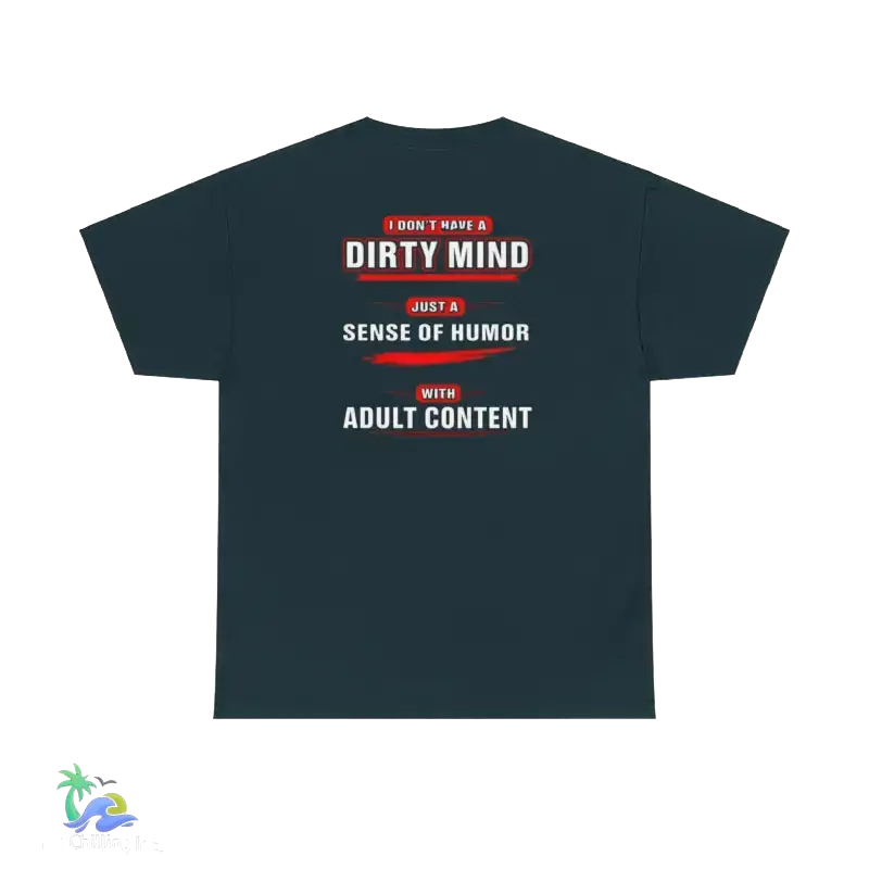 Unisex Heavy Cotton Tee Adult Sense of Humor - Midnight / S - T-Shirt