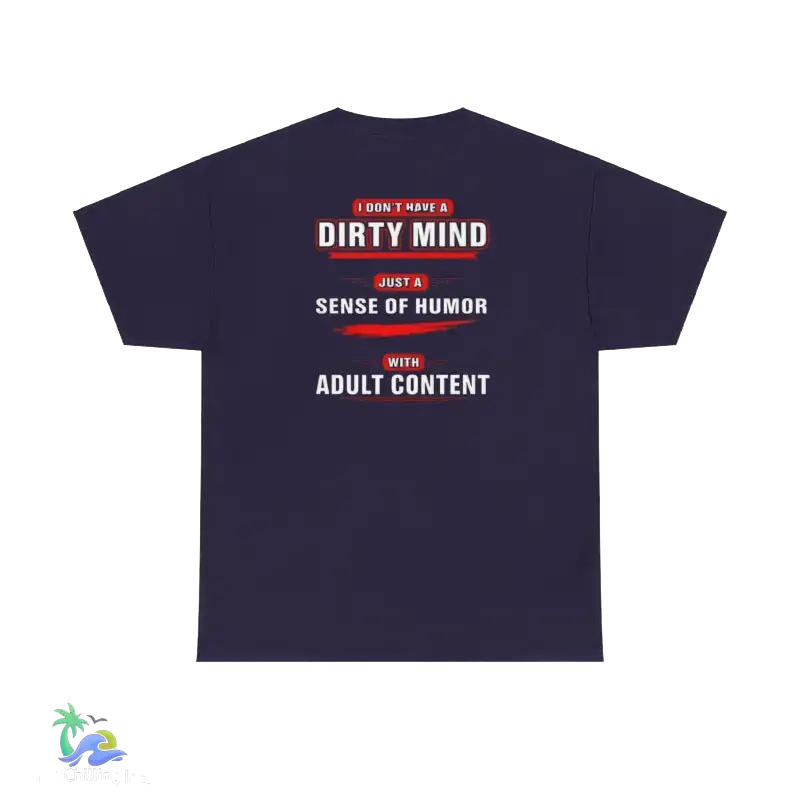 Unisex Heavy Cotton Tee Adult Sense of Humor - Blackberry / S - T-Shirt