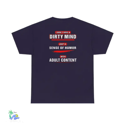 Unisex Heavy Cotton Tee Adult Sense of Humor - Blackberry / S - T-Shirt