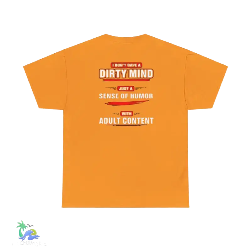 Unisex Heavy Cotton Tee Adult Sense of Humor - Tennessee Orange / S - T-Shirt