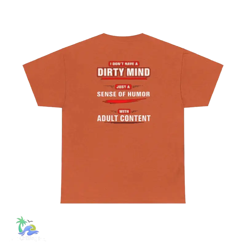 Unisex Heavy Cotton Tee Adult Sense of Humor - Antique Orange / S - T-Shirt