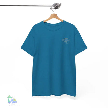 Unisex Heavy Cotton Tee cannabis all-star and flag tee - Antique Sapphire / S - T-Shirt