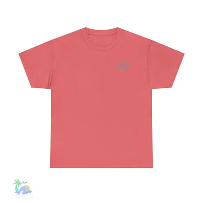 Unisex Heavy Cotton Tee cannabis all-star and flag tee - Coral Silk / S - T-Shirt