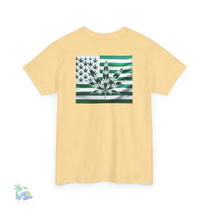 Unisex Heavy Cotton Tee cannabis all-star and flag tee - T-Shirt