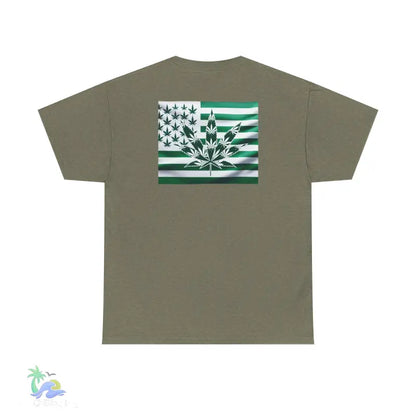 Unisex Heavy Cotton Tee cannabis all-star and flag tee - T-Shirt