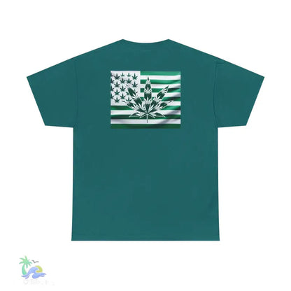 Unisex Heavy Cotton Tee cannabis all-star and flag tee - T-Shirt
