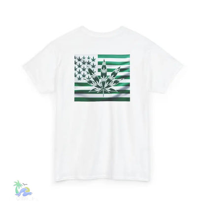 Unisex Heavy Cotton Tee cannabis all-star and flag tee - T-Shirt