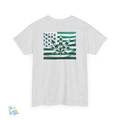 Unisex Heavy Cotton Tee cannabis all-star and flag tee - T-Shirt