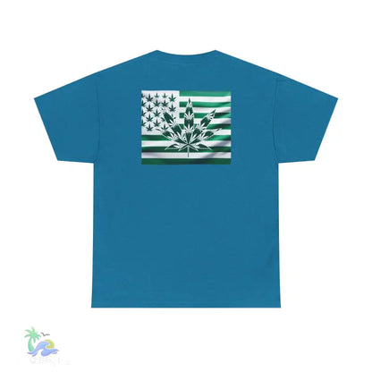 Unisex Heavy Cotton Tee cannabis all-star and flag tee - T-Shirt