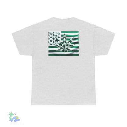 Unisex Heavy Cotton Tee cannabis all-star and flag tee - T-Shirt
