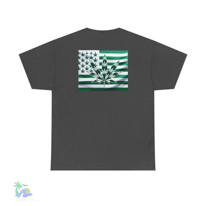 Unisex Heavy Cotton Tee cannabis all-star and flag tee - T-Shirt