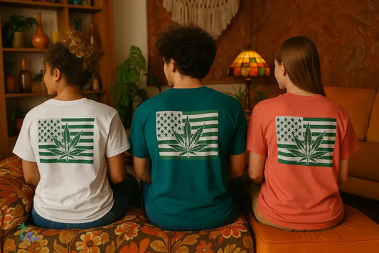Unisex Heavy Cotton Tee cannabis all-star and flag tee - White / S - T-Shirt