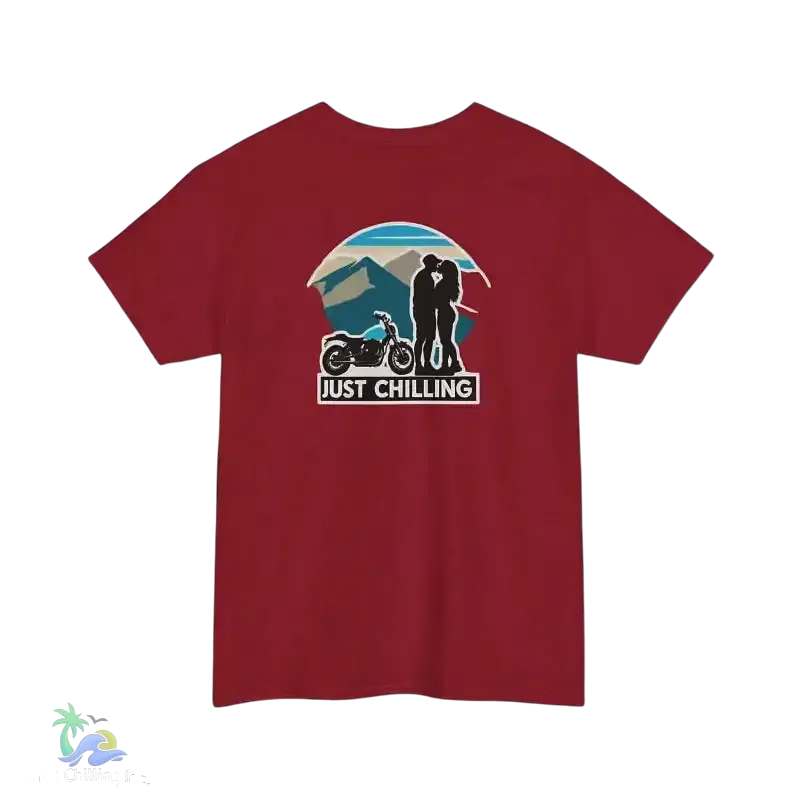 Heavy Cotton Tee – Just Chillin’ Couple T-Shirt | Unisex Casual Wear, Soft Breathable Fabric - Just Chilling Inc.