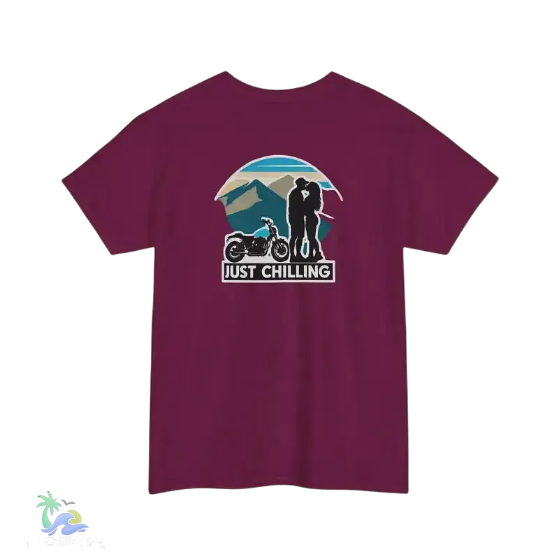 Heavy Cotton Tee – Just Chillin’ Couple T-Shirt | Unisex Casual Wear, Soft Breathable Fabric - Just Chilling Inc.