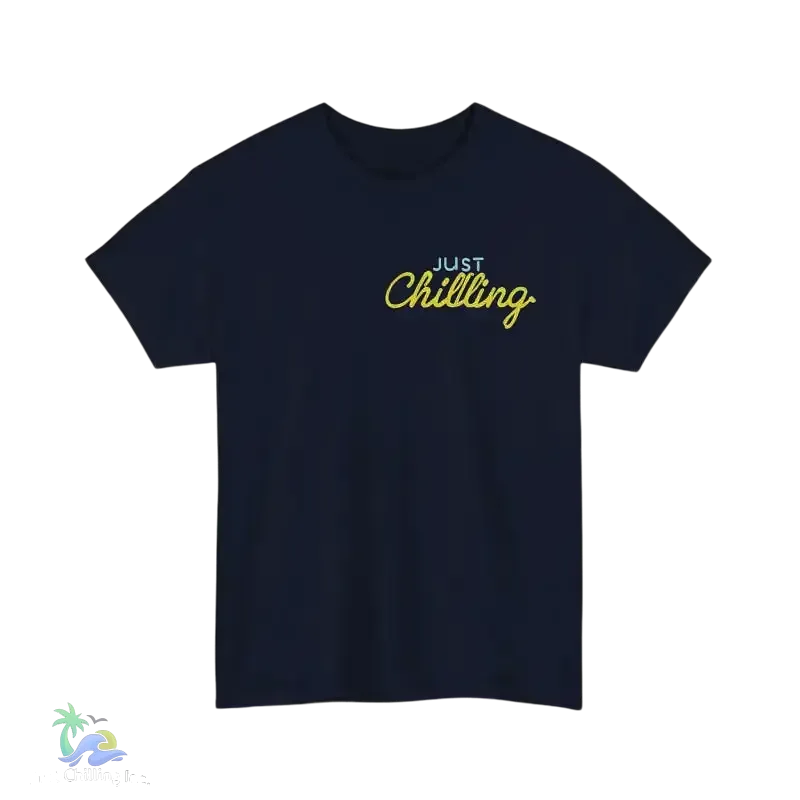 Heavy Cotton Tee – Just Chillin’ Couple T-Shirt | Unisex Casual Wear, Soft Breathable Fabric - Just Chilling Inc.