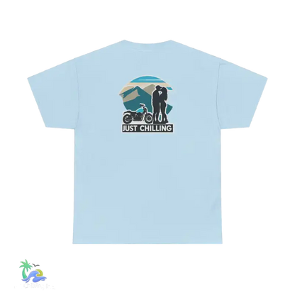 Unisex Heavy Cotton Tee- couple t-shirt - Light Blue / S - T-Shirt